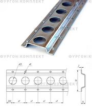 Стальная рейка для крепления груза узкая