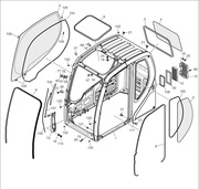 Кабина на экскаватор Doosan  DX 225LCA 220101-00192K