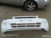 Бампер передний Белого цвета Лада Гранта
