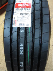 385/65R22.5 Kumho KRS04  160K Рулевая ось