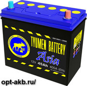 Аккумулятор автомобильный Тюмень ASIA 6СТ-45L