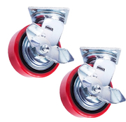 Колесо поворотное с боковым тормозом PU1540CB3ra/TG